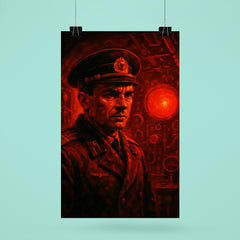 Vasily Arkhipov in submarine red alert glow poster 6