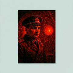 Vasily Arkhipov in submarine red alert glow poster 8