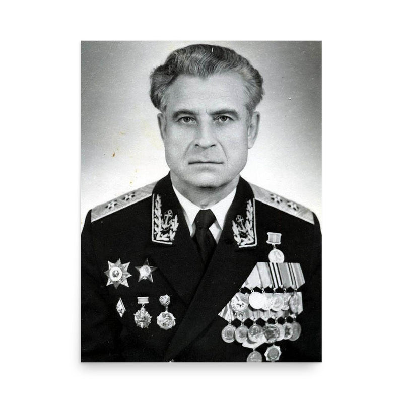 Vasily Arkhipov poster on a plain backdrop in size 18