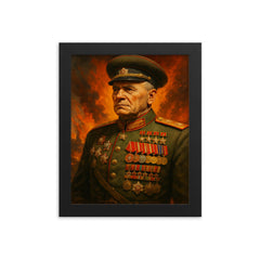 Vasily Chuikov framed print on a plain backdrop in size 8"x10".