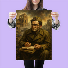 Vasily Grossman at Stalingrad with notebooks poster 3