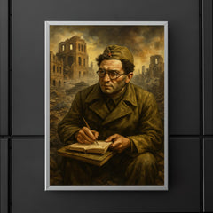 Vasily Grossman at Stalingrad with notebooks poster 5