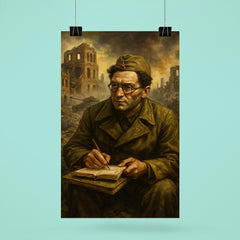Vasily Grossman at Stalingrad with notebooks poster 6