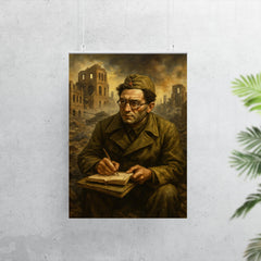 Vasily Grossman at Stalingrad with notebooks poster 7