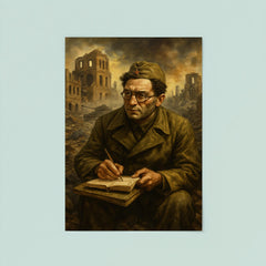 Vasily Grossman at Stalingrad with notebooks poster 8