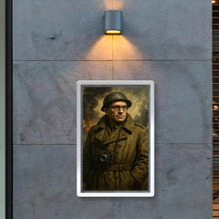 Vasily Grossman in war correspondent coat poster 2