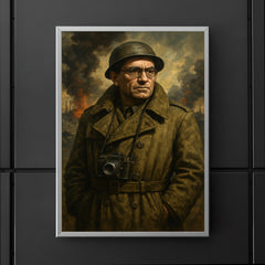 Vasily Grossman in war correspondent coat poster 5