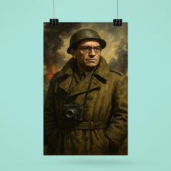 Vasily Grossman in war correspondent coat poster 6