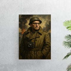 Vasily Grossman in war correspondent coat poster 7