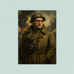 Vasily Grossman in war correspondent coat poster 8