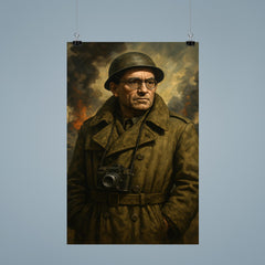 Vasily Grossman in war correspondent coat poster 9