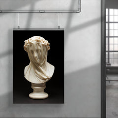 Veiled Lady by Raffaelo Monti, 1860 poster 4