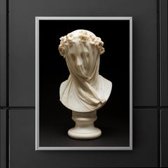 Veiled Lady by Raffaelo Monti, 1860 poster 5