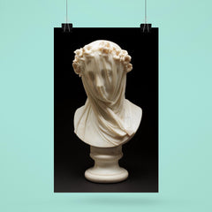 Veiled Lady by Raffaelo Monti, 1860 poster 6