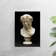 Veiled Lady by Raffaelo Monti, 1860 poster 7