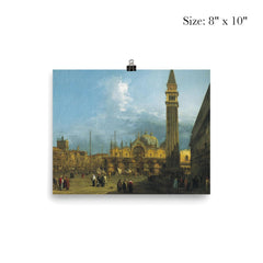 Venice - Piazza San Marco with the Basilica and Campanile by Canaletto poster 4