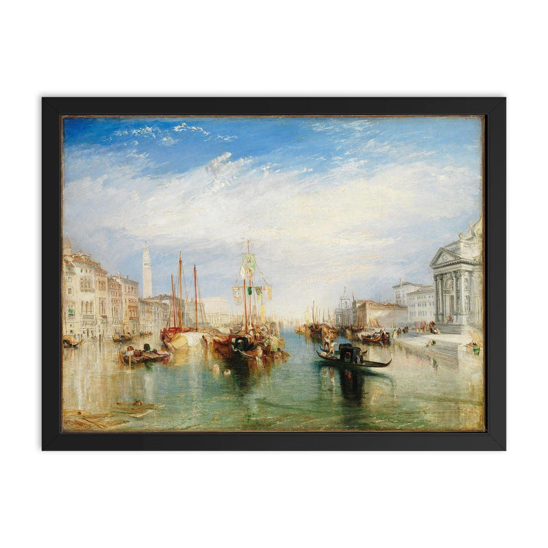 Venice from the Porch of Madonna della Salute by J M W Turner, 1835 framed print on a plain backdrop in size 18