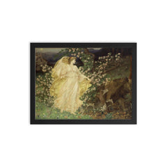 Venus and Anchises by William Blake Richmond, 1889-1890 framed print on a plain backdrop in size 12"x16".
