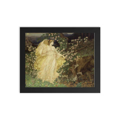 Venus and Anchises by William Blake Richmond, 1889-1890 framed print on a plain backdrop in size 8"x10".