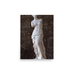 Venus de Milo poster on a plain backdrop in size 12"x16".