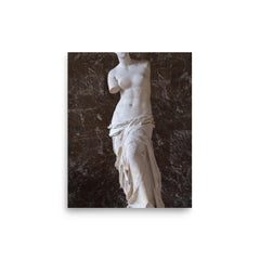 Venus de Milo poster on a plain backdrop in size 8"x10".