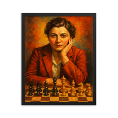 Vera Menchik framed print on a plain backdrop in size 16"x20".