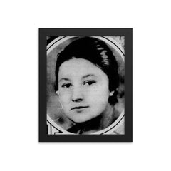 Vera Menchik framed print on a plain backdrop in size 8"x10".