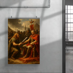 Vercingetorix surrender before Caesar poster 4