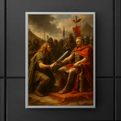 Vercingetorix surrender before Caesar poster 5
