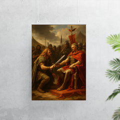 Vercingetorix surrender before Caesar poster 7