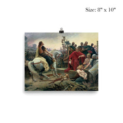 Vercingetorix Surrenders to Julius Caesar by Lionel Royer, 1899 poster 4