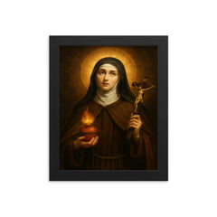 Veronica Giuliani framed print on a plain backdrop in size 8"x10".