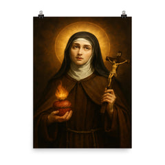 Veronica Giuliani poster on a plain backdrop in size 8"x10".