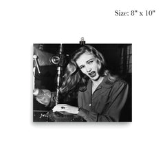 Veronica Lake Demonstrating the Risks of Long Hair for Women War Workers, November 9, 1943 poster 4