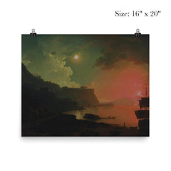 Vesuvius from Posillipo by Joseph Wright of Derby, 1788 poster 2