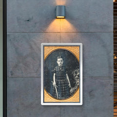 Victorian Girl Holding a Stick and Hoop - "Trundling a Hoop" Game poster 2