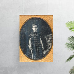 Victorian Girl Holding a Stick and Hoop - "Trundling a Hoop" Game poster 7