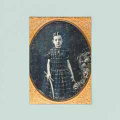 Victorian Girl Holding a Stick and Hoop - "Trundling a Hoop" Game poster 8