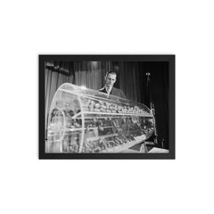 Vietnam Draft Lottery Capsules, Washington D C  1969 framed print on a plain backdrop in size 12"x16".