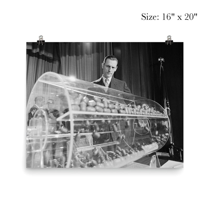 Vietnam Draft Lottery Capsules, Washington D C  1969 poster 2