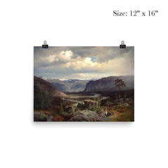 View From Valle in Setesdal by Johan Fredrik Eckersberg, 1852 poster 3