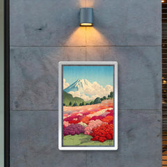 View of an Azalea Garden and Mount Fuji by Kawase Hasui, 1935 poster 2