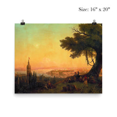 View of Constantinople by Ivan Aivazovsky, 1846 poster 2