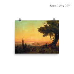 View of Constantinople by Ivan Aivazovsky, 1846 poster 3