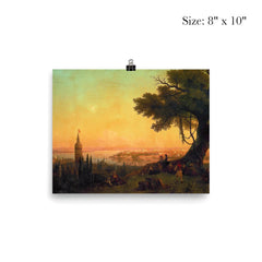 View of Constantinople by Ivan Aivazovsky, 1846 poster 4