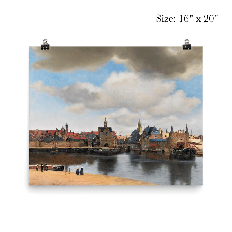 View of Delft by Johannes Vermeer poster 2