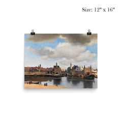 View of Delft by Johannes Vermeer poster 3