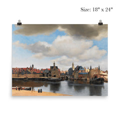 View of Delft by Johannes Vermeer poster 5