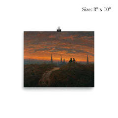 View of Dresden at Sunset by Carl Gustav Carus, 1822 poster 4