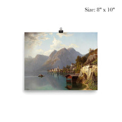 View of Hallstatt by Wilhelm Theodor Nocken, 1905 poster 4